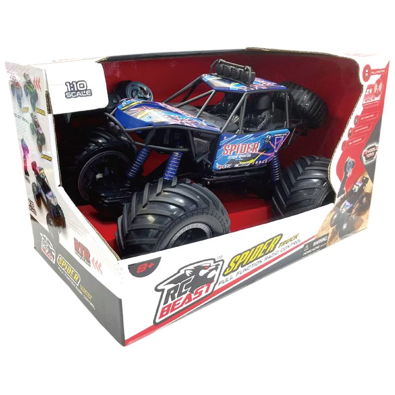 Jucarii, Copii si Bebe - Jucarii si jocuri - Vehicule si jucarii cu telecomanda - Masinute - Masinuta RC Cevodle Toys - Big Foot, albastru, 1:10 - Infinity.ro