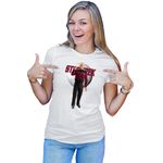 Fashion, accesorii si bijuterii - Femei - Imbracaminte femei - Tricouri si topuri femei - Tricou Femei Star Trek Patrick Stewart's Jean-Luc Picard Costume Astronaut, alb,  marime 2XL - Infinity.ro