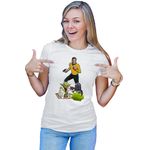 Fashion, accesorii si bijuterii - Femei - Imbracaminte femei - Tricouri si topuri femei - Tricou Femei Star Trek Star Wars Yoda Genius Master Darth Vader Spit Coffee, alb,  marime 2XL - Infinity.ro