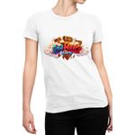 Fashion, accesorii si bijuterii - Femei - Imbracaminte femei - Tricouri si topuri femei - Tricou Femei Roblox Minecraft Skywars PVP World Champion, alb,  marime 2XL - Infinity.ro