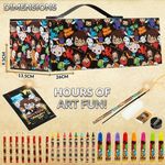 Jucarii, Copii si Bebe - Jucarii si jocuri - Jucarii & jocuri educative - Seturi pictura si desen - Set creativ de pictat cu Harry Potter, 42 piese, creioane cerate, carioci, acuarele si accesorii, in trusa, Maro - Infinity.ro