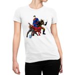 Fashion, accesorii si bijuterii - Femei - Imbracaminte femei - Tricouri si topuri femei - Tricou Femei Thor Marvel Wolverine Superman Axe Superhero, alb,  marime 2XL - Infinity.ro