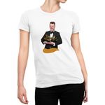 Fashion, accesorii si bijuterii - Femei - Imbracaminte femei - Tricouri si topuri femei - Tricou Femei Sam Smith Grammy Awards Music Songs Happy Funny, alb,  marime 2XL - Infinity.ro