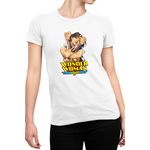Fashion, accesorii si bijuterii - Femei - Imbracaminte femei - Tricouri si topuri femei - Tricou Femei Wonder Woman Logo Stunning Comics, alb,  marime 2XL - Infinity.ro