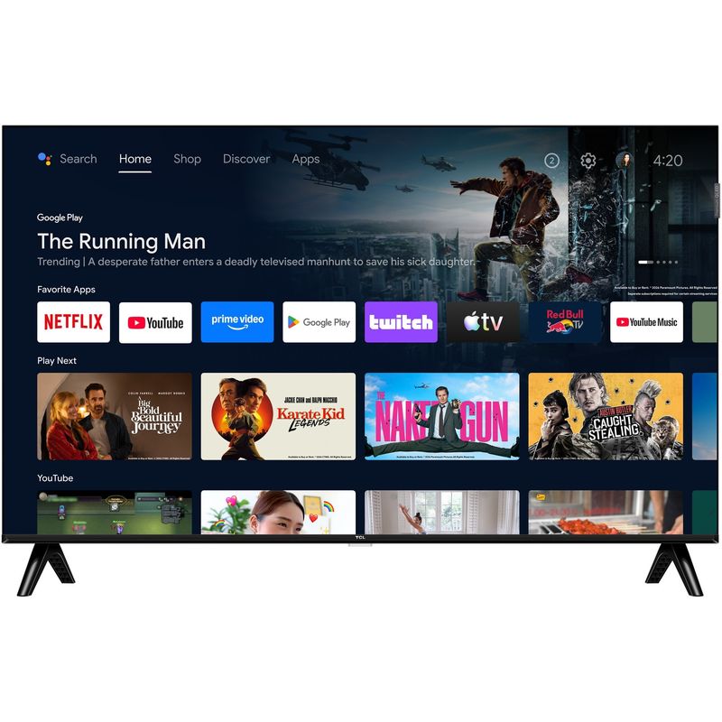 TV, Audio-Video si Foto - Televizoare - Televizor TCL QLED 40S5L, 100 cm, Smart Android TV, Full HD, Clasa F (Model 2026) - Infinity.ro