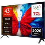 TV, Audio-Video si Foto - Televizoare - Televizor TCL QLED 43S5L, 108 cm, Smart Android TV, Full HD, Clasa F (Model 2026) - Infinity.ro