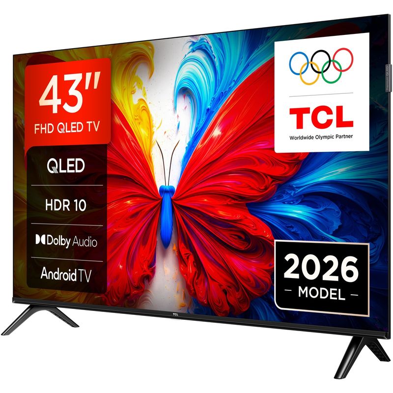 TV, Audio-Video si Foto - Televizoare - Televizor TCL QLED 43S5L, 108 cm, Smart Android TV, Full HD, Clasa F (Model 2026) - Infinity.ro