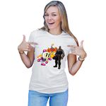 Fashion, accesorii si bijuterii - Femei - Imbracaminte femei - Tricouri si topuri femei - Tricou Femei Thanos Bomberman Accident Hurt, alb,  marime 2XL - Infinity.ro