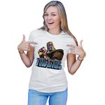Fashion, accesorii si bijuterii - Femei - Imbracaminte femei - Tricouri si topuri femei - Tricou Femei Thanos Bad Universe Comics American, alb,  marime 2XL - Infinity.ro