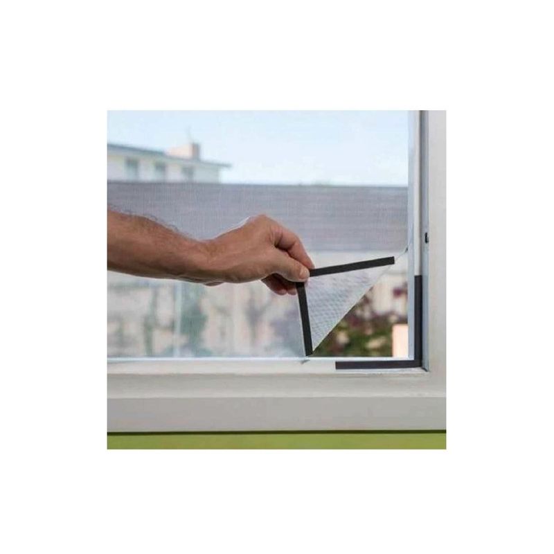 Casa si Gradina - Constructii - Ferestre si accesorii - Accesorii ferestre - Plasa de Tantari Usa Cu Banda Magnetica Stabila Alba 180x150cm (DB37L92BM) - Infinity.ro