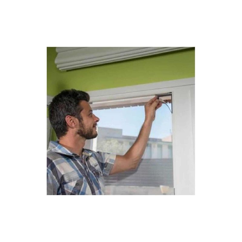 Casa si Gradina - Constructii - Ferestre si accesorii - Accesorii ferestre - Plasa de Tantari Usa Cu Banda Magnetica Stabila Alba 180x150cm (DB37L92BM) - Infinity.ro