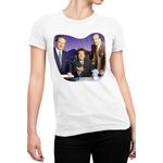Fashion, accesorii si bijuterii - Femei - Imbracaminte femei - Tricouri si topuri femei - Tricou Femei The Larry Sanders Show Comedy Satire TV Series, alb,  marime 2XL - Infinity.ro