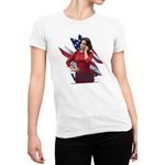 Fashion, accesorii si bijuterii - Femei - Imbracaminte femei - Tricouri si topuri femei - Tricou Femei Veep US Flas Gouverment First Lady, alb,  marime 2XL - Infinity.ro