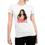 Fashion, accesorii si bijuterii - Femei - Imbracaminte femei - Tricouri si topuri femei - Tricou Femei Selena Gomez Beautiful Concer Pop Music, alb,  marime 2XL - Infinity.ro