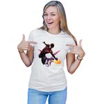 Fashion, accesorii si bijuterii - Femei - Imbracaminte femei - Tricouri si topuri femei - Tricou Femei Spiderman Dragon Clash Royale Strategy, alb,  marime 2XL - Infinity.ro