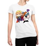 Fashion, accesorii si bijuterii - Femei - Imbracaminte femei - Tricouri si topuri femei - Tricou Femei Thor Dexter Cartoons Hero Genius, alb,  marime 2XL - Infinity.ro