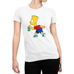 Fashion, accesorii si bijuterii - Femei - Imbracaminte femei - Tricouri si topuri femei - Tricou Femei The Simpsons Spray Son Office Sitcom Heroes Bart, alb,  marime 2XL - Infinity.ro