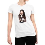 Fashion, accesorii si bijuterii - Femei - Imbracaminte femei - Tricouri si topuri femei - Tricou Femei Selena Gomez Singer Artist Show, alb,  marime 2XL - Infinity.ro