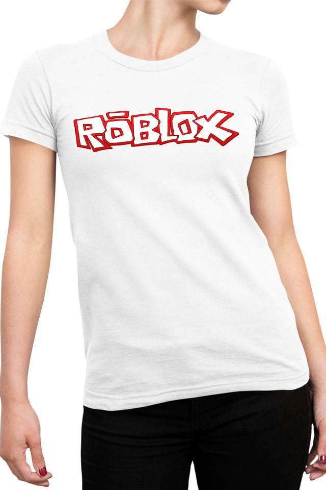Tricou Femei Roblox Logo Open World Multiplayer, alb,  marime 2XL
