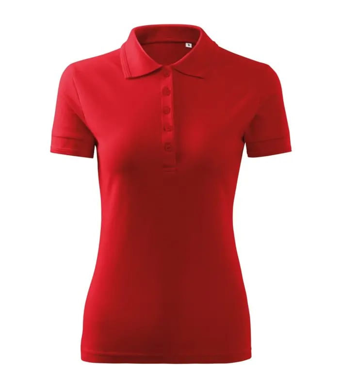 Tricou polo dama, Malfini, PIQUE POLO, F10 Rosu