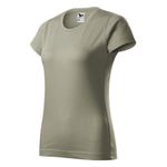 Fashion, accesorii si bijuterii - Femei - Imbracaminte femei - Tricouri si topuri femei - Tricou pentru dama Malfini Basic 134, bumbac 160 g/mp, croiala cambrata XL Kaki deschi - Infinity.ro
