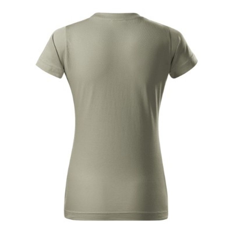 Fashion, accesorii si bijuterii - Femei - Imbracaminte femei - Tricouri si topuri femei - Tricou pentru dama Malfini Basic 134, bumbac 160 g/mp, croiala cambrata XL Kaki deschi - Infinity.ro