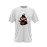 Fashion, accesorii si bijuterii - Barbati - Imbracaminte - Tricouri si bluze barbati - Tricou barbati Assassin's Creed Silent Asasin Gaming, alb, marime 2XL - Infinity.ro