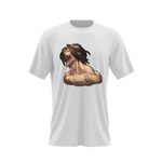 Fashion, accesorii si bijuterii - Barbati - Imbracaminte - Tricouri si bluze barbati - Tricou barbati Attack on Titan AOT Eren Yeager Devil Anime, alb, marime 2XL - Infinity.ro