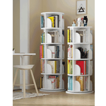 Casa si Gradina - Mobilier - Biblioteci si rafturi - Rafturi - Raft pivotant, 4 polite, alb, ERION TIP 1 + cadou - Infinity.ro