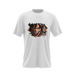 Fashion, accesorii si bijuterii - Barbati - Imbracaminte - Tricouri si bluze barbati - Tricou barbati Attack on Titan Eren Yeager GTA Horror, alb, marime 2XL - Infinity.ro
