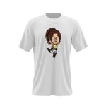 Fashion, accesorii si bijuterii - Barbati - Imbracaminte - Tricouri si bluze barbati - Tricou barbati Attack on Titan Hange Zoe AOT Anime Manga, alb, marime 2XL - Infinity.ro