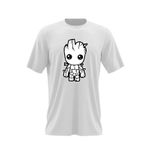 Fashion, accesorii si bijuterii - Barbati - Imbracaminte - Tricouri si bluze barbati - Tricou barbati Baby Groot Bebe Craciun Gift Love, alb, marime 2XL - Infinity.ro