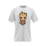 Fashion, accesorii si bijuterii - Barbati - Imbracaminte - Tricouri si bluze barbati - Tricou barbati Baby Groot Bebelino Craciun Love Gift, alb, marime 2XL - Infinity.ro