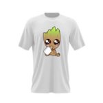 Fashion, accesorii si bijuterii - Barbati - Imbracaminte - Tricouri si bluze barbati - Tricou barbati Baby Groot Bebelus Craciun Iubit, alb, marime 2XL - Infinity.ro