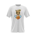 Fashion, accesorii si bijuterii - Barbati - Imbracaminte - Tricouri si bluze barbati - Tricou barbati Baby Groot Brawl Stars Bebe Copac, alb, marime 2XL - Infinity.ro
