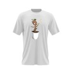 Fashion, accesorii si bijuterii - Barbati - Imbracaminte - Tricouri si bluze barbati - Tricou barbati Baby Groot Copacel Bebelus Bebelina, alb, marime 2XL - Infinity.ro