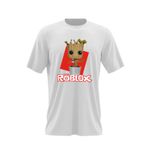 Fashion, accesorii si bijuterii - Barbati - Imbracaminte - Tricouri si bluze barbati - Tricou barbati Baby Groot Roblox Cute Tree Love, alb, marime 2XL - Infinity.ro