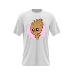 Fashion, accesorii si bijuterii - Barbati - Imbracaminte - Tricouri si bluze barbati - Tricou barbati Baby I am Groot Bebe Copacel, alb, marime 2XL - Infinity.ro