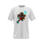 Fashion, accesorii si bijuterii - Barbati - Imbracaminte - Tricouri si bluze barbati - Tricou barbati Bandit Cowboy Fortnite Minecraft, alb, marime 2XL - Infinity.ro