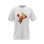 Fashion, accesorii si bijuterii - Barbati - Imbracaminte - Tricouri si bluze barbati - Tricou barbati Barbarian Clash Royale Fortnite, alb, marime 2XL - Infinity.ro