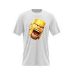 Fashion, accesorii si bijuterii - Barbati - Imbracaminte - Tricouri si bluze barbati - Tricou barbati Barbarian Clash Royale of Clans, alb, marime 2XL - Infinity.ro