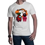 Fashion, accesorii si bijuterii - Barbati - Imbracaminte - Tricouri si bluze barbati - Tricou barbati Ben10 Among Us Squid Game Suit Gameplay, alb, marime 2XL - Infinity.ro