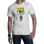 Fashion, accesorii si bijuterii - Barbati - Imbracaminte - Tricouri si bluze barbati - Tricou barbati Ben10 Clock Magic Monsters Alien, alb, marime 2XL - Infinity.ro
