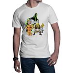 Fashion, accesorii si bijuterii - Barbati - Imbracaminte - Tricouri si bluze barbati - Tricou barbati Ben10 Shrek Cookie Adventure Action Medieval, alb, marime 2XL - Infinity.ro