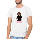 Fashion, accesorii si bijuterii - Barbati - Imbracaminte - Tricouri si bluze barbati - Tricou barbati Beyonce Super Star Celebrity Paparazzi Singer, alb, marime 2XL - Infinity.ro