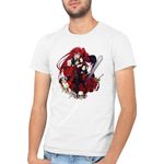 Fashion, accesorii si bijuterii - Barbati - Imbracaminte - Tricouri si bluze barbati - Tricou barbati Black Butler Madame Red Shinigami Reaper, alb, marime 2XL - Infinity.ro