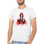 Fashion, accesorii si bijuterii - Barbati - Imbracaminte - Tricouri si bluze barbati - Tricou barbati Black Butler Pasion War Love, alb, marime 2XL - Infinity.ro