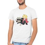 Fashion, accesorii si bijuterii - Barbati - Imbracaminte - Tricouri si bluze barbati - Tricou barbati Black Clover Asta Edward Elric Fantasy Alchemy Super Powers, alb, marime 2XL - Infinity.ro