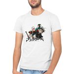 Fashion, accesorii si bijuterii - Barbati - Imbracaminte - Tricouri si bluze barbati - Tricou barbati Black Clover Asta Wizard Hard Work My Hero Academia Deku, alb, marime 2XL - Infinity.ro