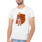 Fashion, accesorii si bijuterii - Barbati - Imbracaminte - Tricouri si bluze barbati - Tricou barbati Black Clover Leopold Vermillion Knight Short Strong, alb, marime 2XL - Infinity.ro